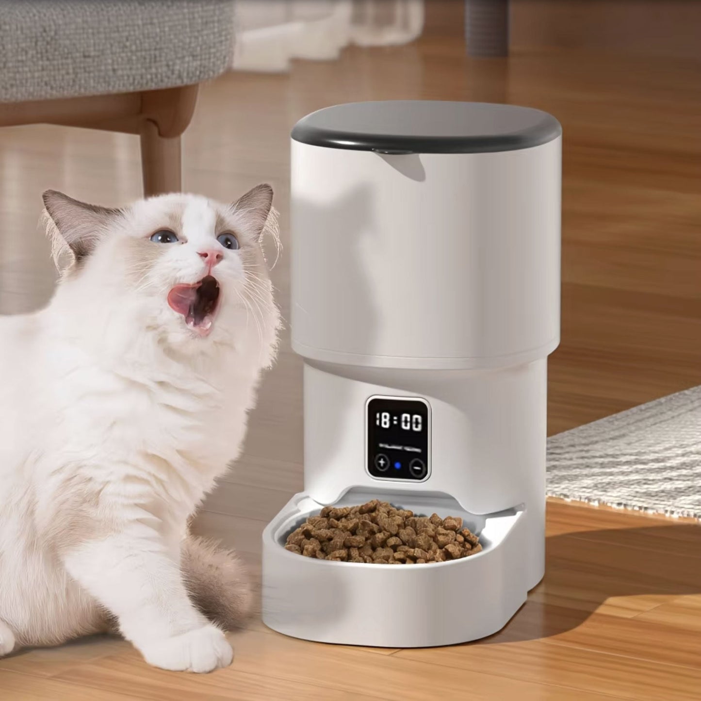 Automatic Pet Feeder for Cats/Dogs 4L with Remote Control
